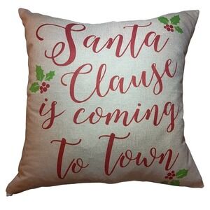 Santa Claus is‎ coming to Town pillow SKUH098